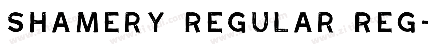 Shamery Regular Reg字体转换 Shamery Regular Reg字体转换